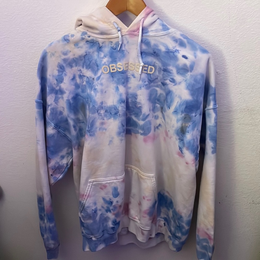 PACSUN TIE-DYED OBSESSED HOODIE